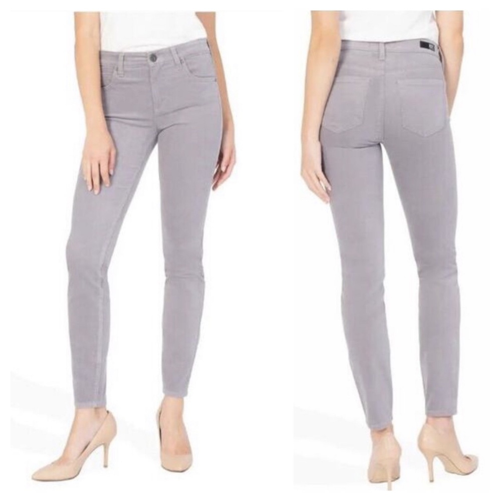 Kut From the Kloth Diana Skinny corduroy Pants 4 Jeans midrise Lavender purple